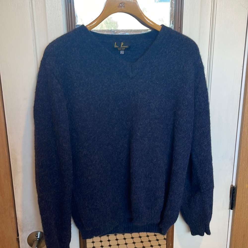 Leo Peressi 100% Alpaca Crew Neck Sweater